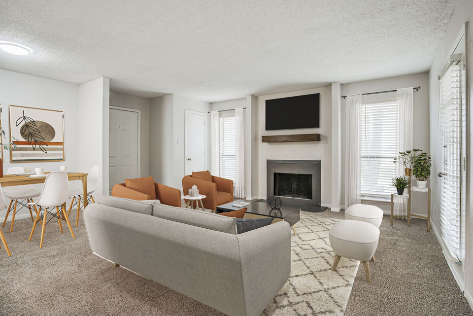 living room at Woodlyn Apartments