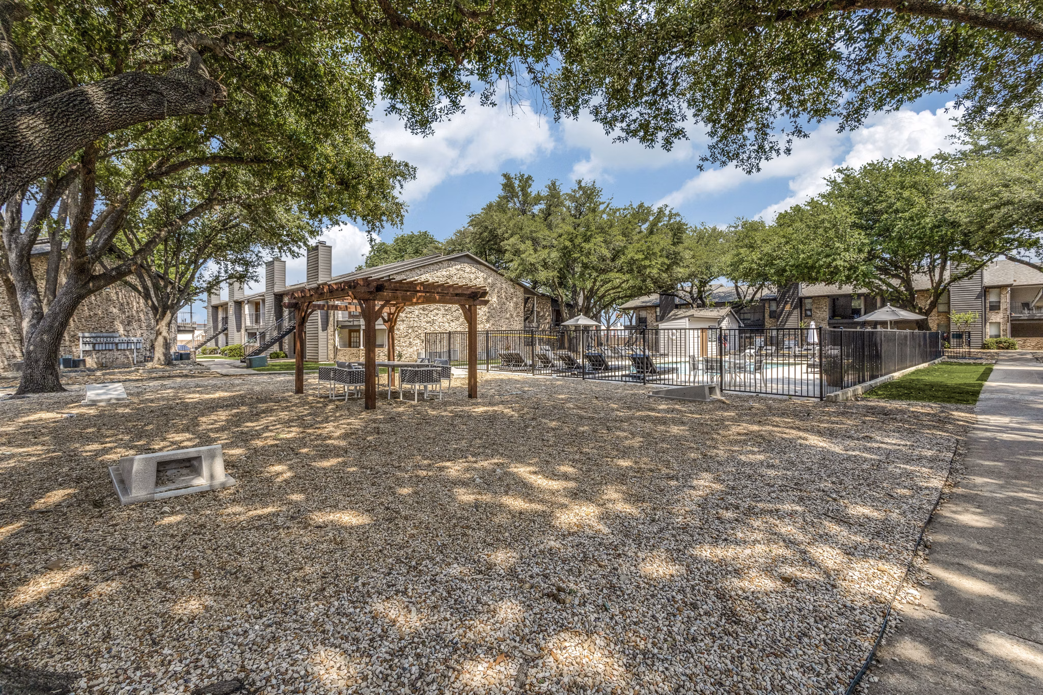 pool/patio at Woodlyn Apartments