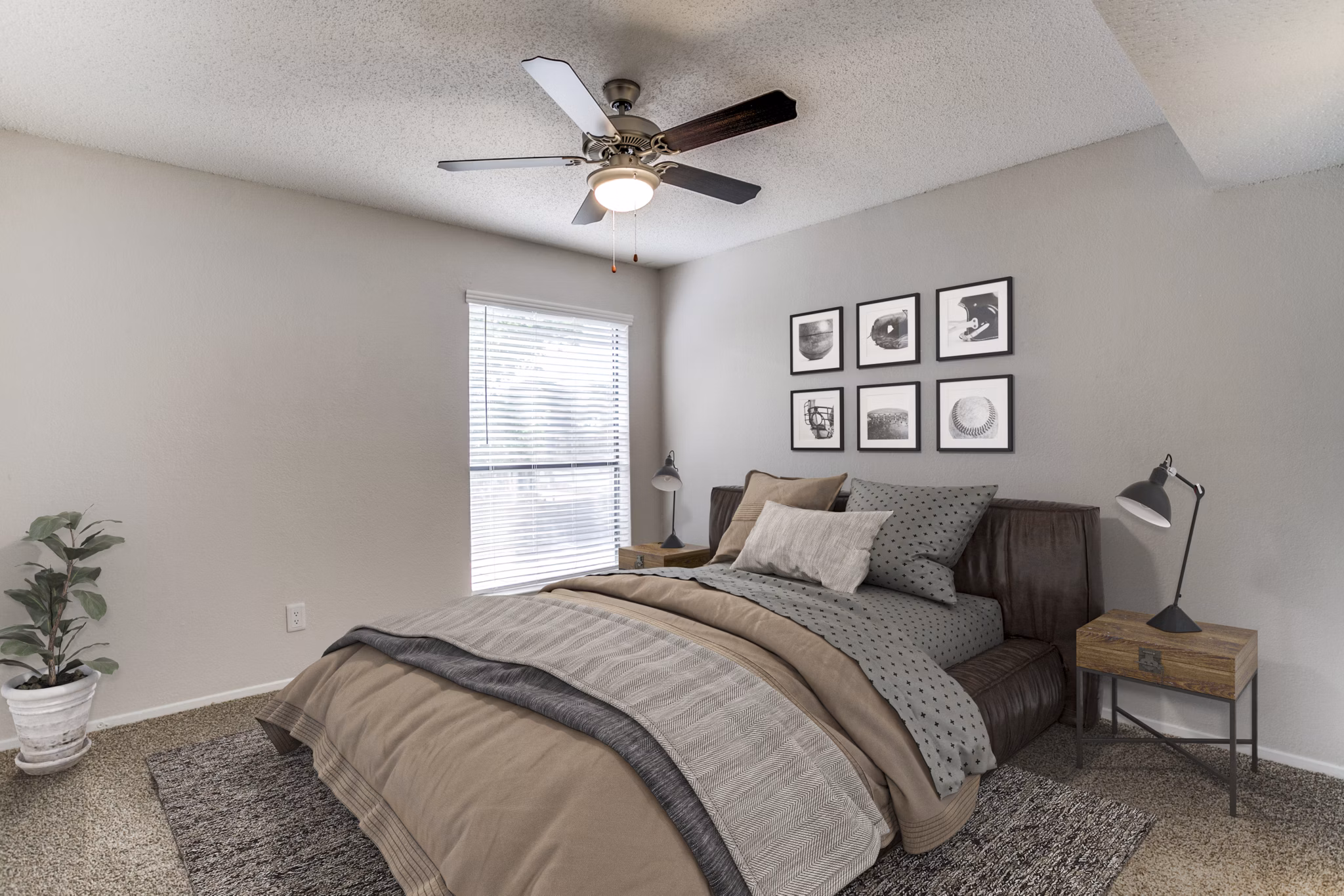 bedroom at Barrow Apartments