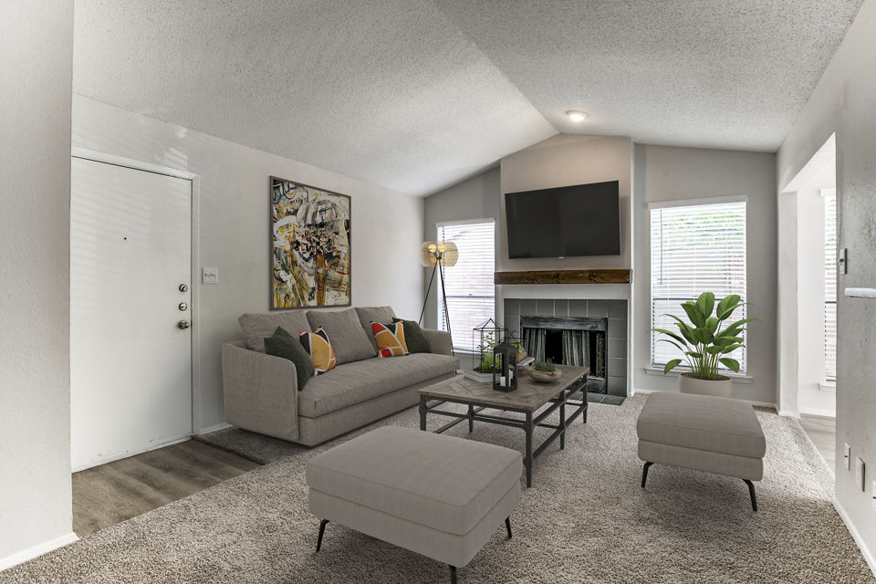 living room at Barrow Apartments