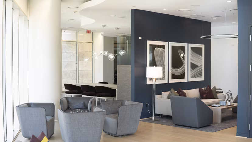 clubhouse at The Academy Apartments