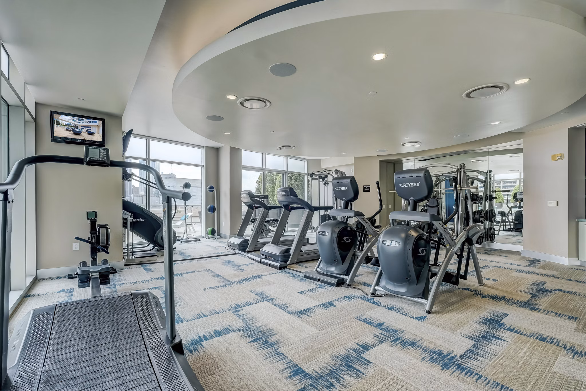 fitness center at Cirque Residences Apartments