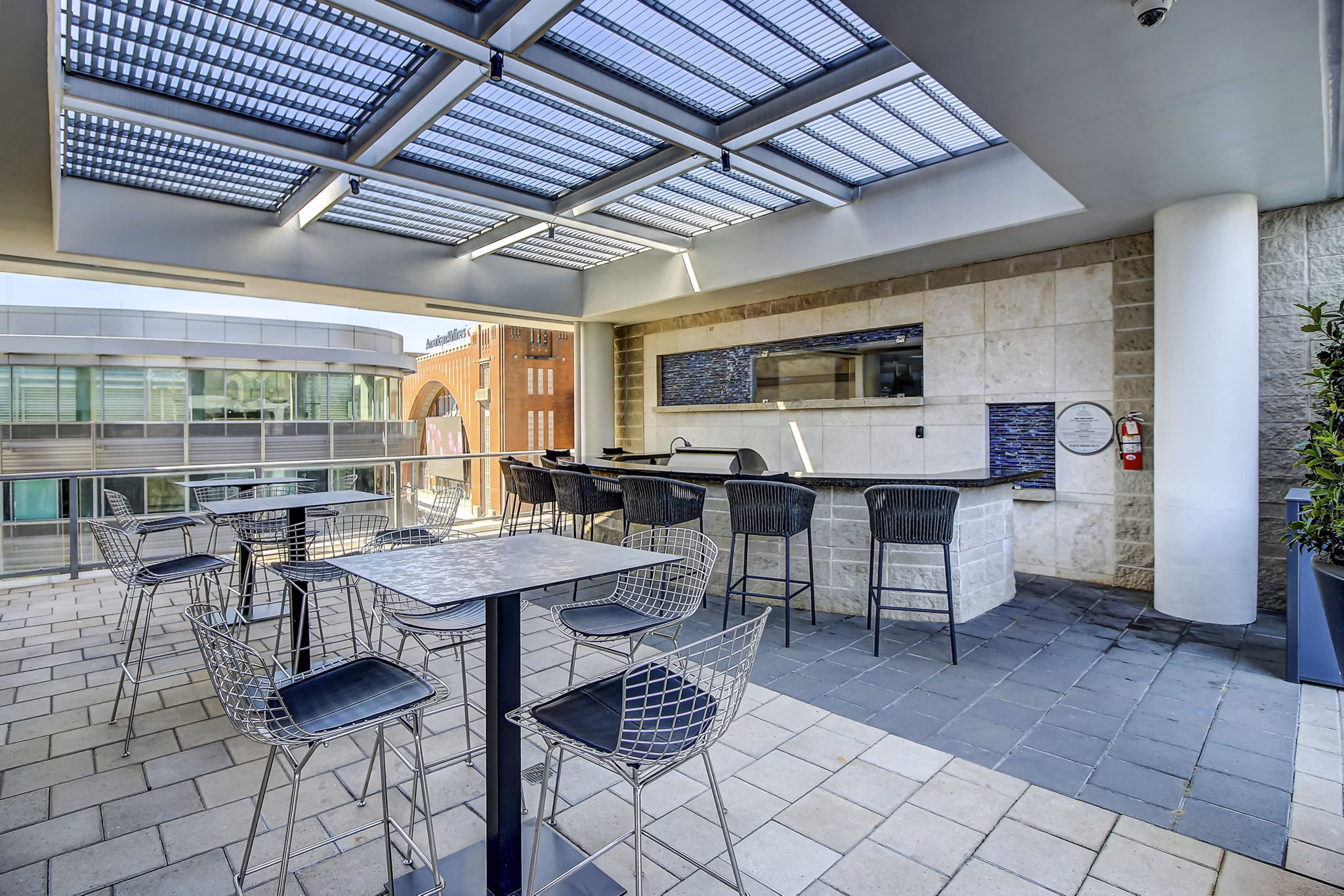 grill area at Cirque Residences Apartments