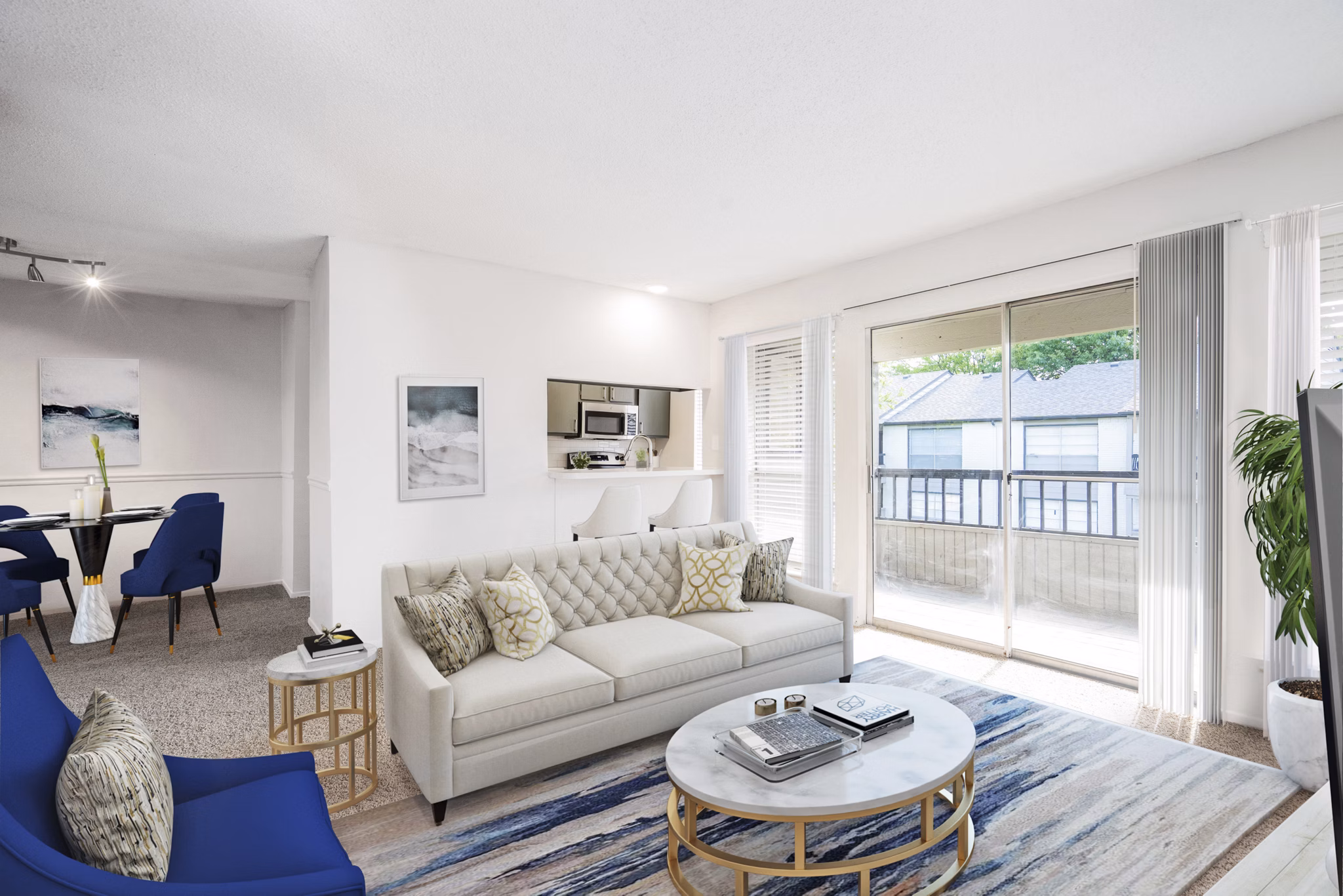 living room at Hunters Glen Apartments
