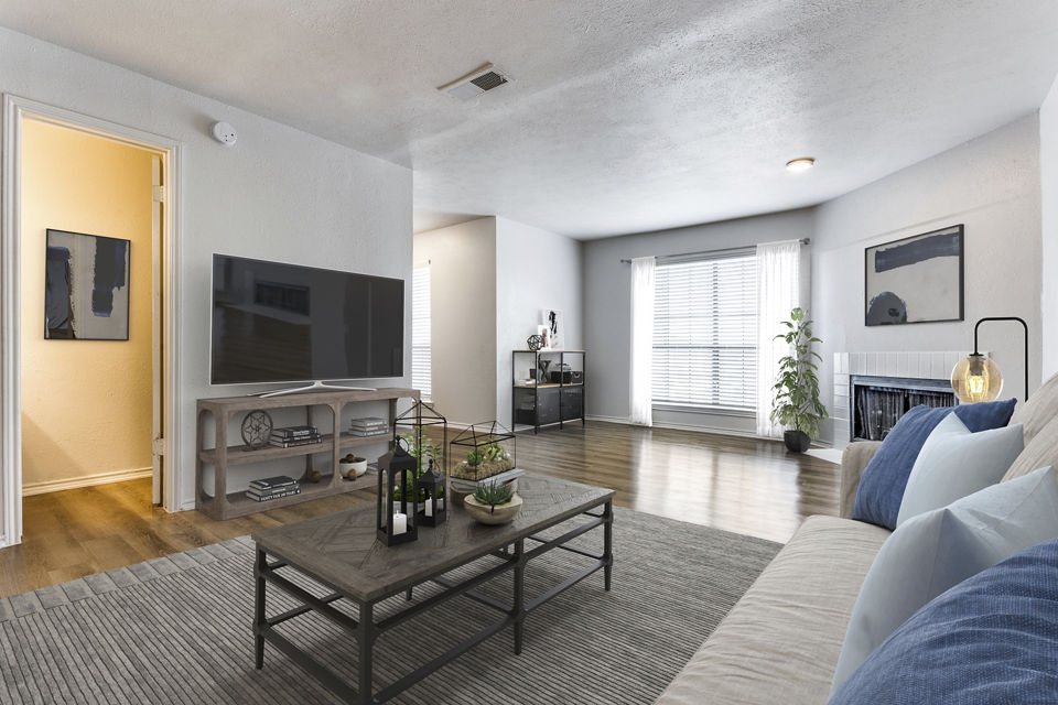 living room at Lake Colony Apartments