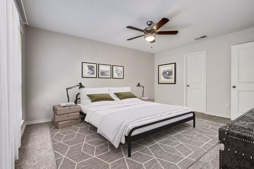 bedroom at The Lochley Apartments