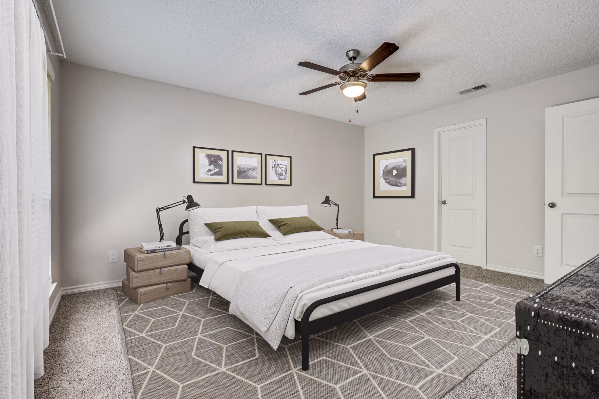 bedroom at The Lochley Apartments