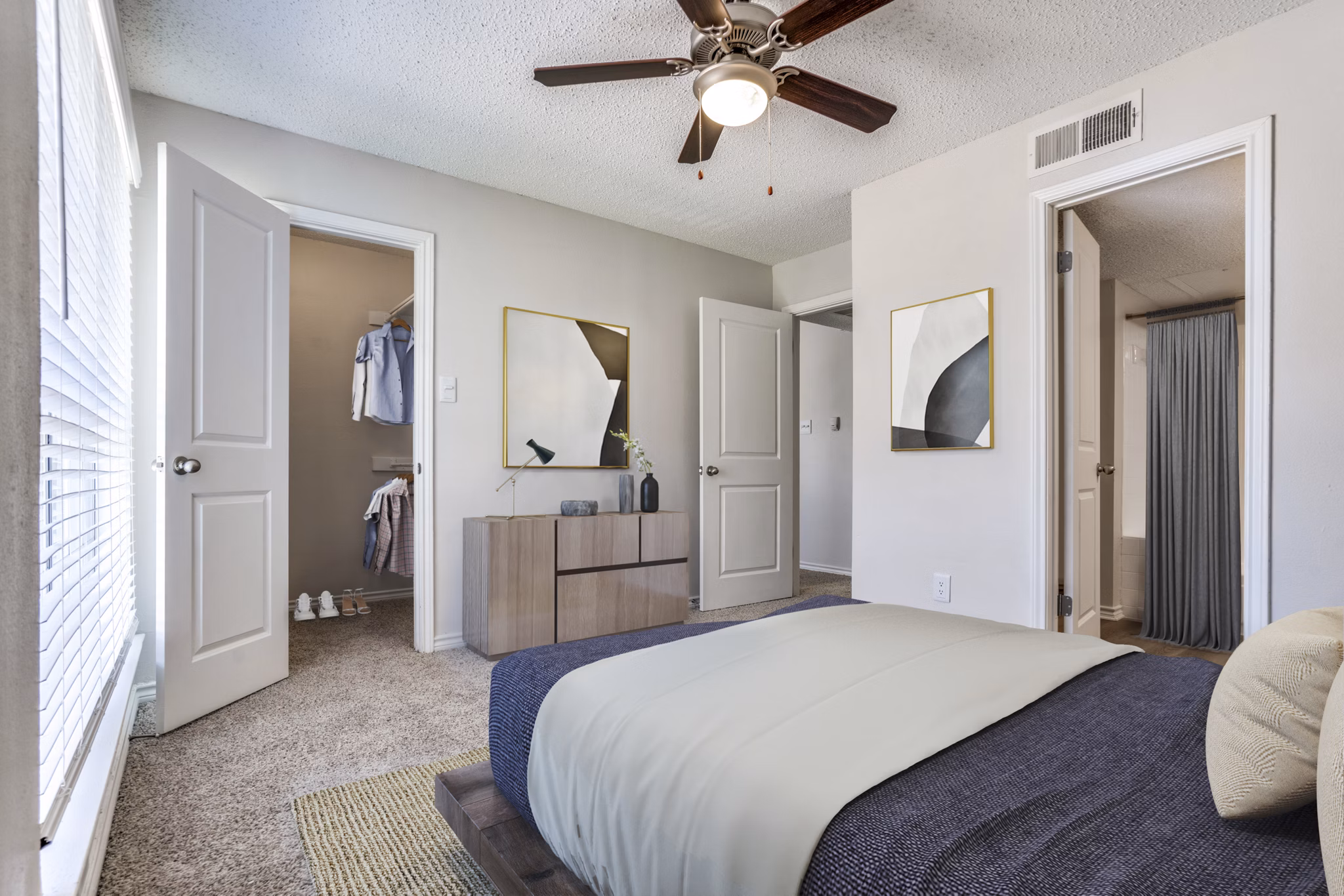 bedroom at The Lochley Apartments