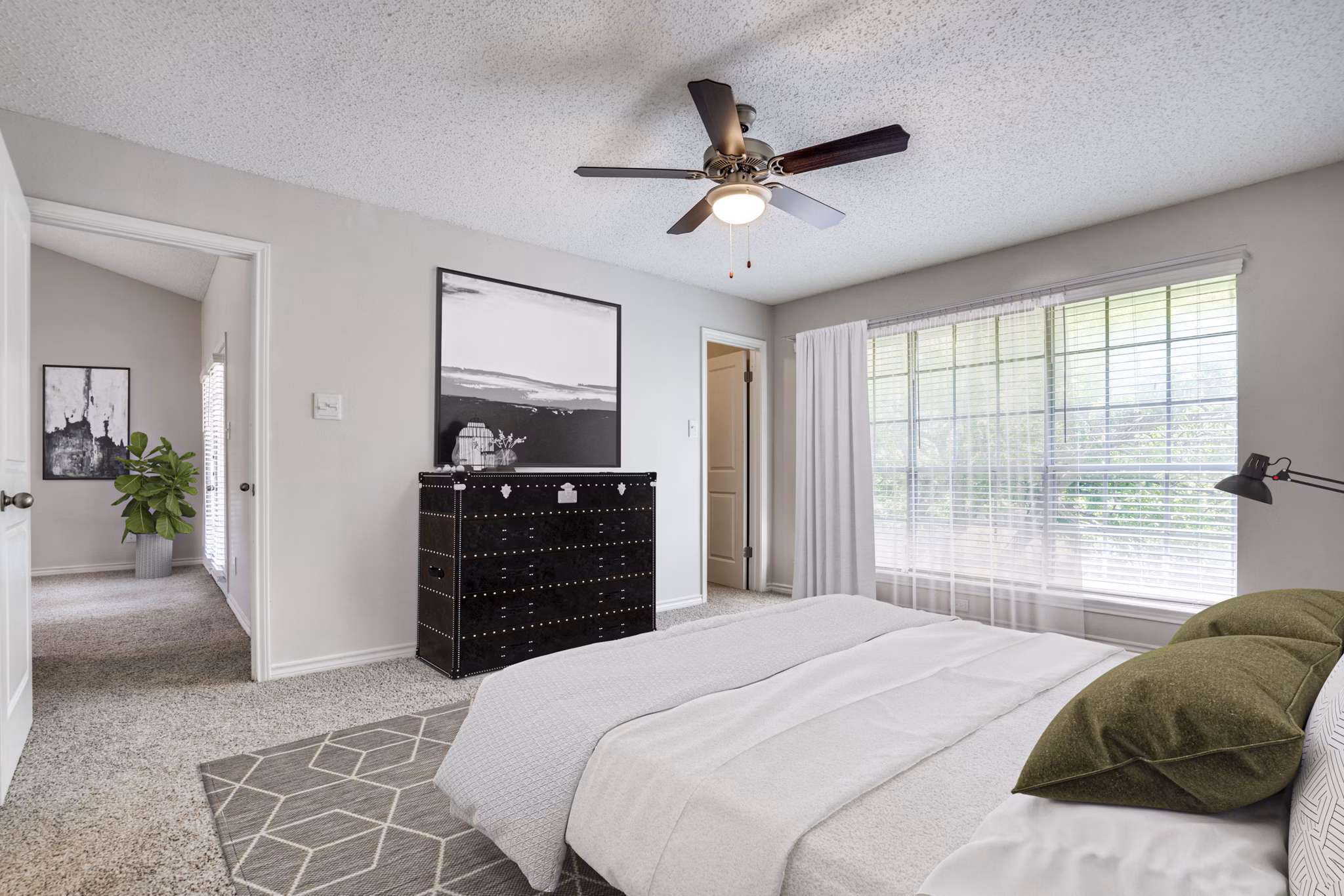 bedroom at The Lochley Apartments