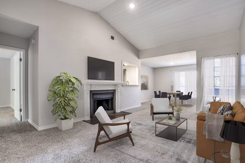 living room at The Lochley Apartments