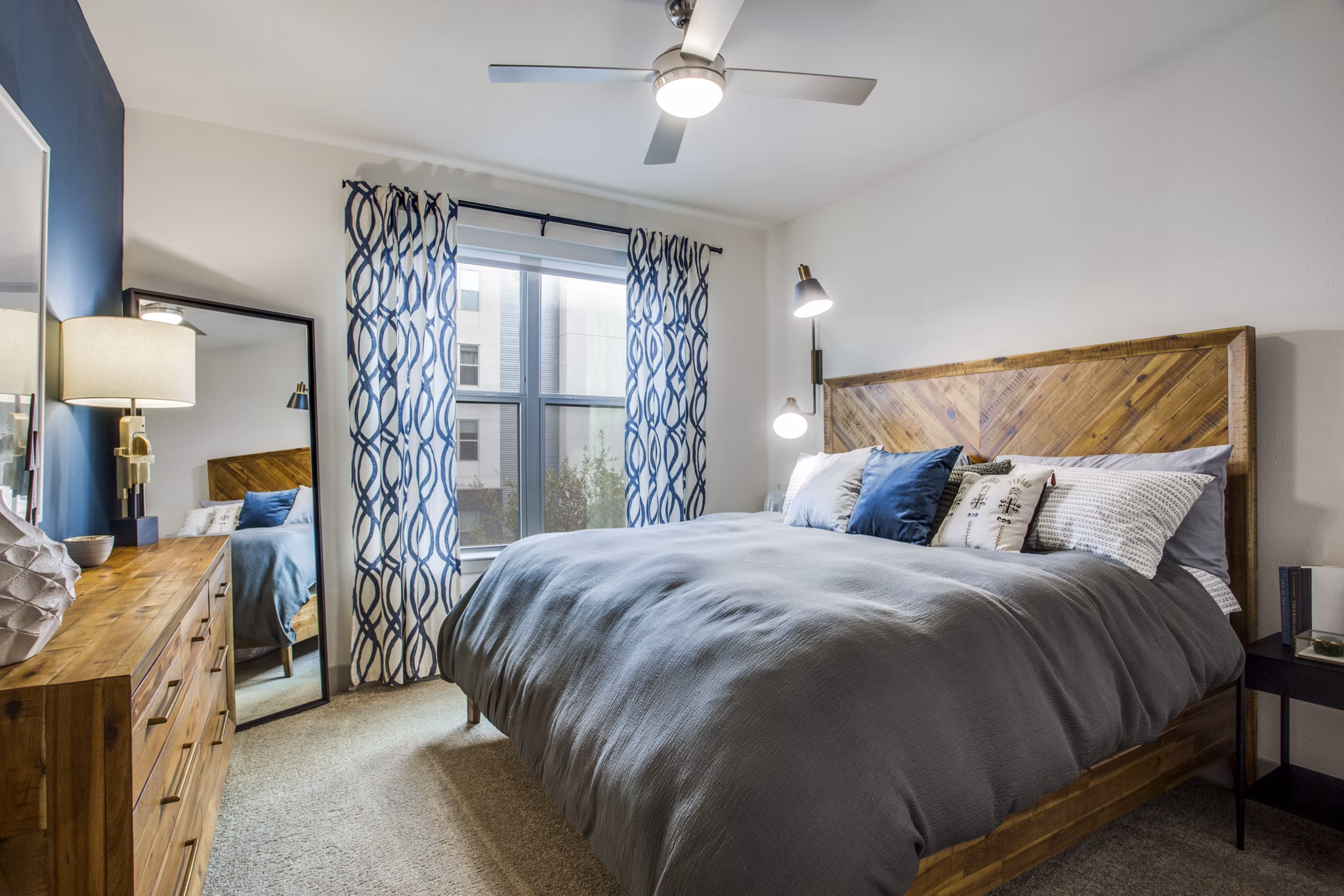 bedroom at Madera at LeftBank Apartments