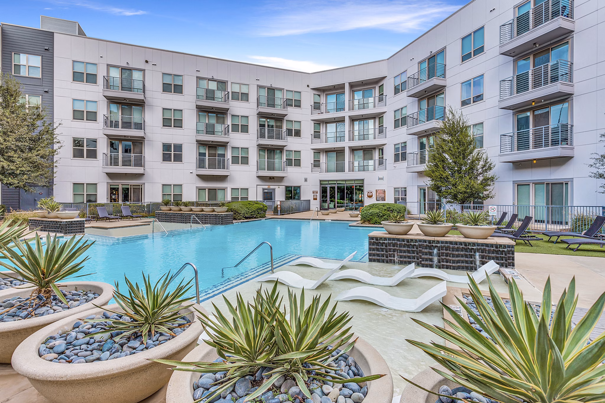 pool at Madera at LeftBank Apartments