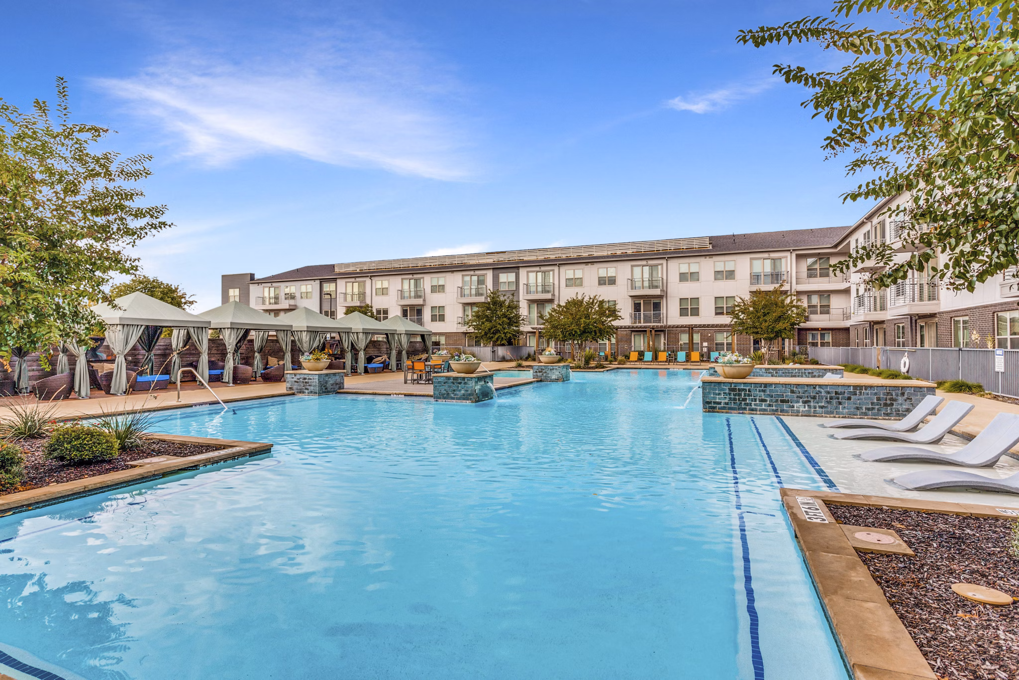 pool at Madera at LeftBank Apartments