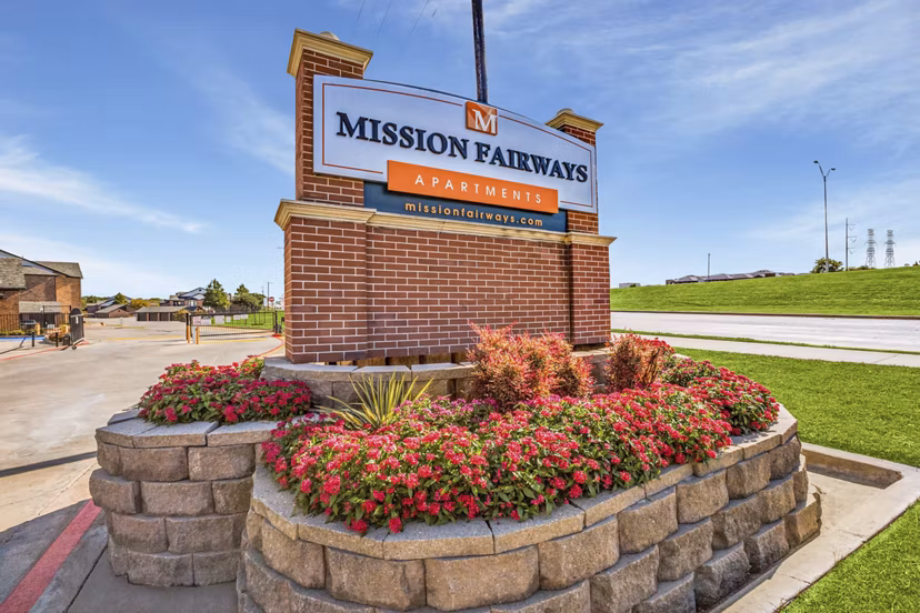 signage at Mission Fairways Apartments