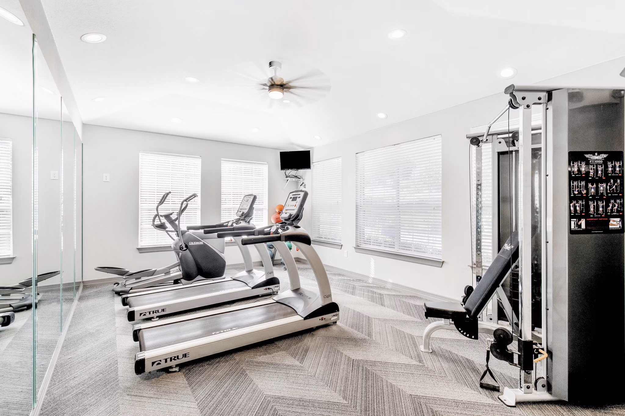 fitness center at Mission Rockwall Apartments