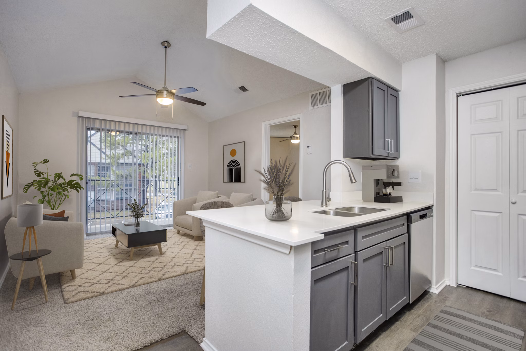 kitchen at Oaklyn Apartments