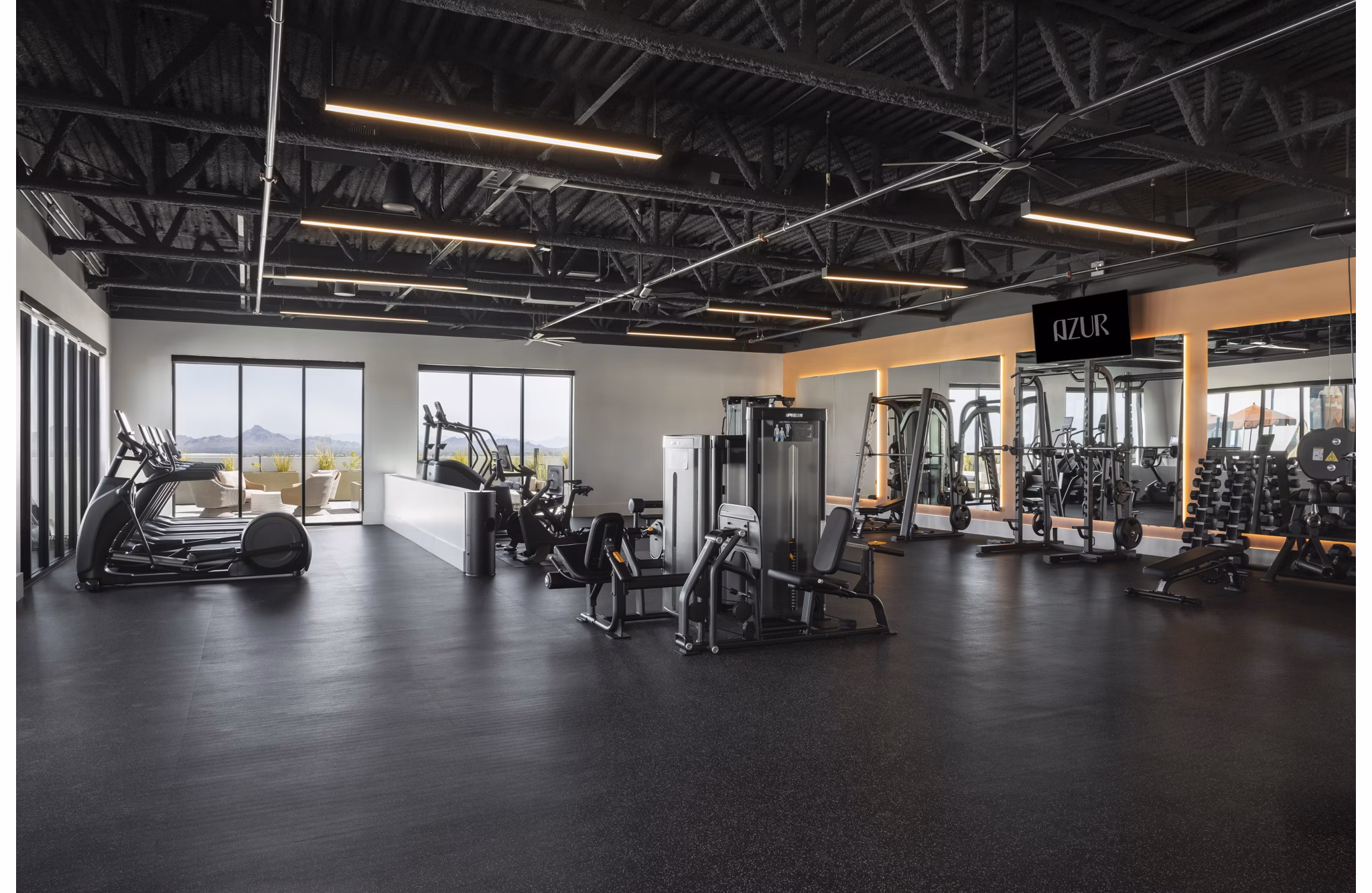fitness center at Azur Apartments 