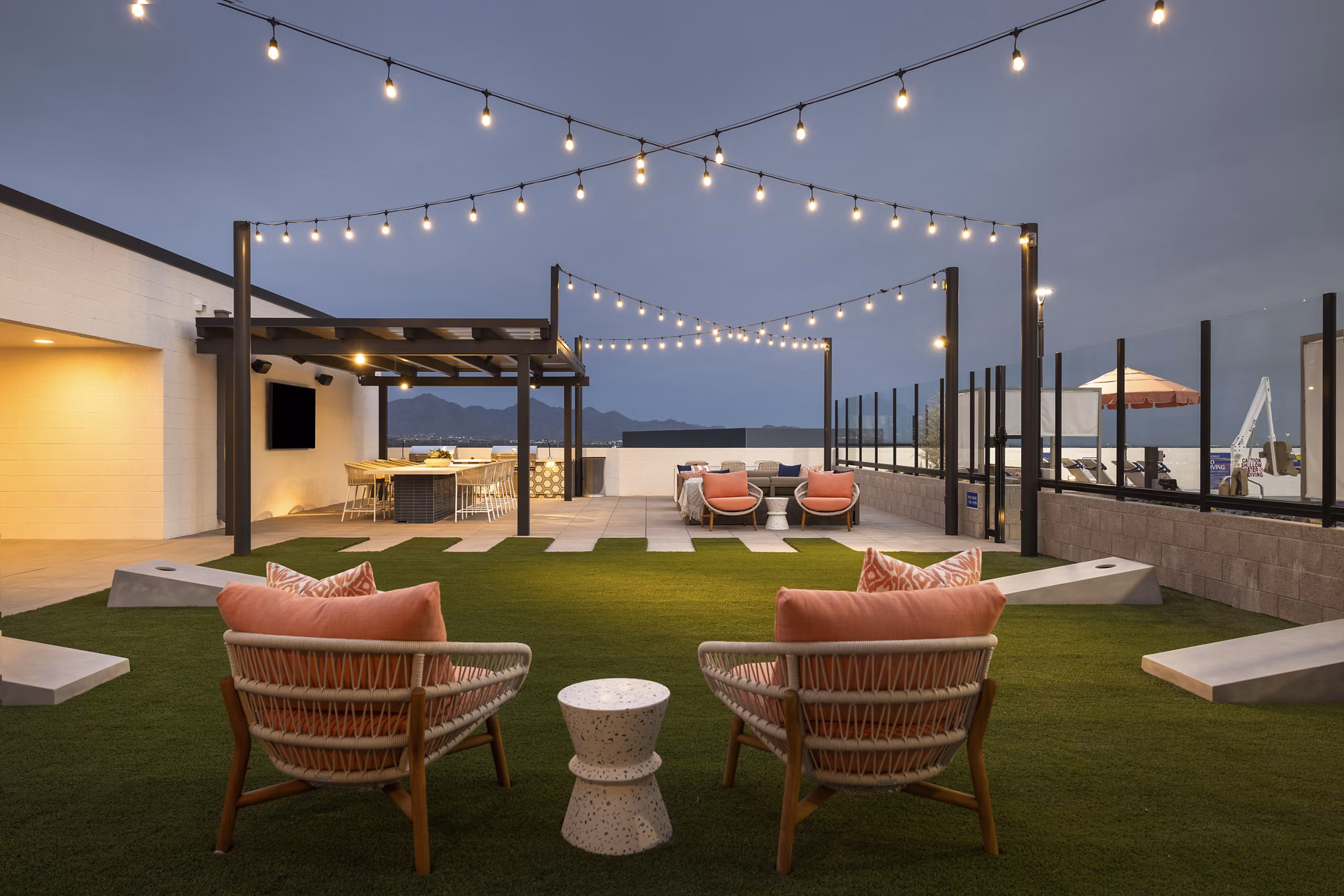 patio at Azur Apartments