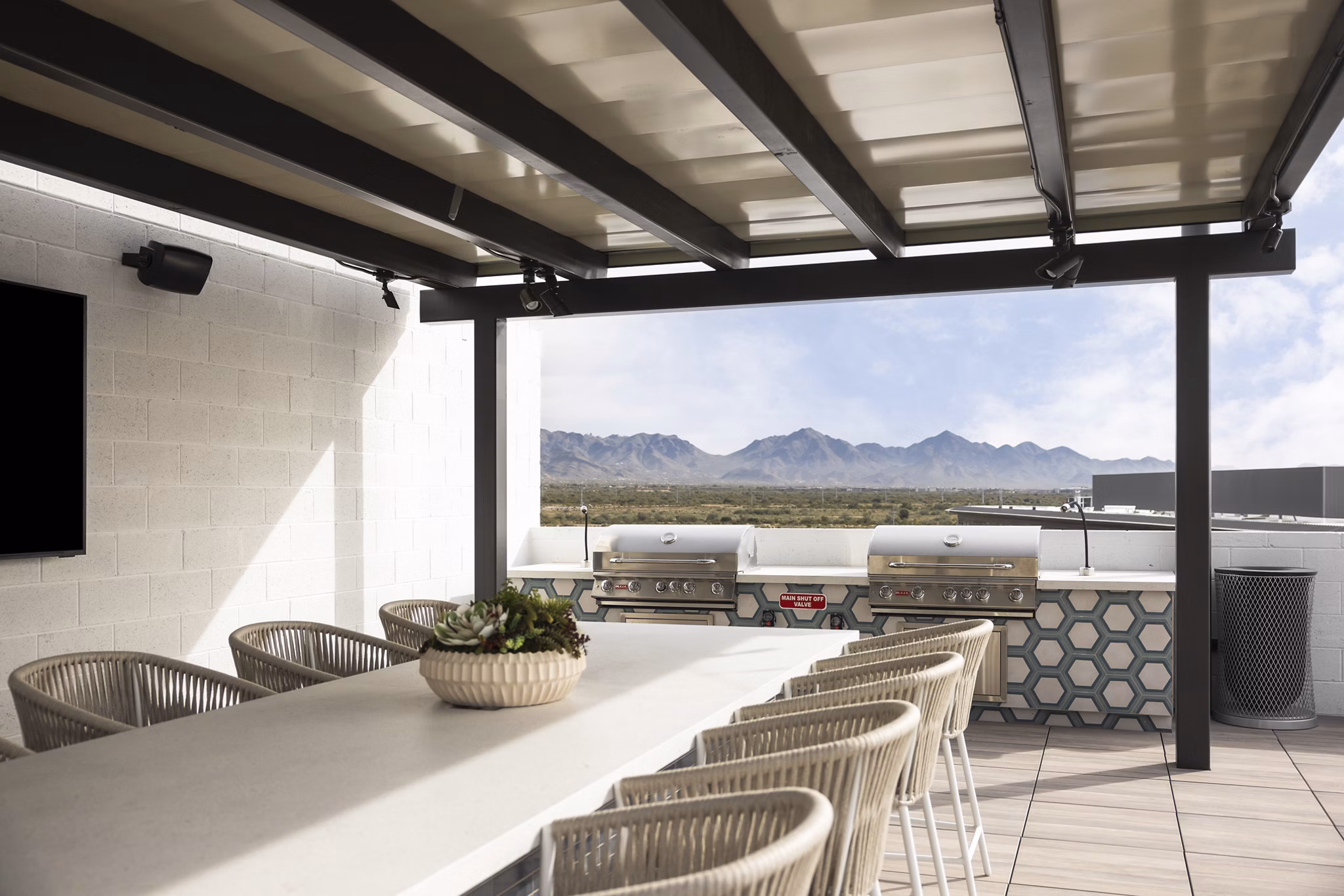 patio at Azur Apartments