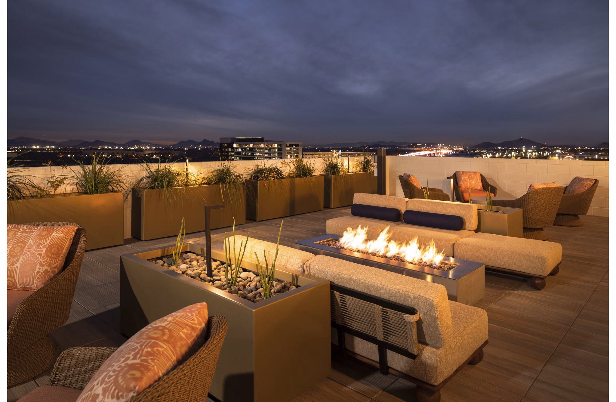 grill area at Azur Apartments 