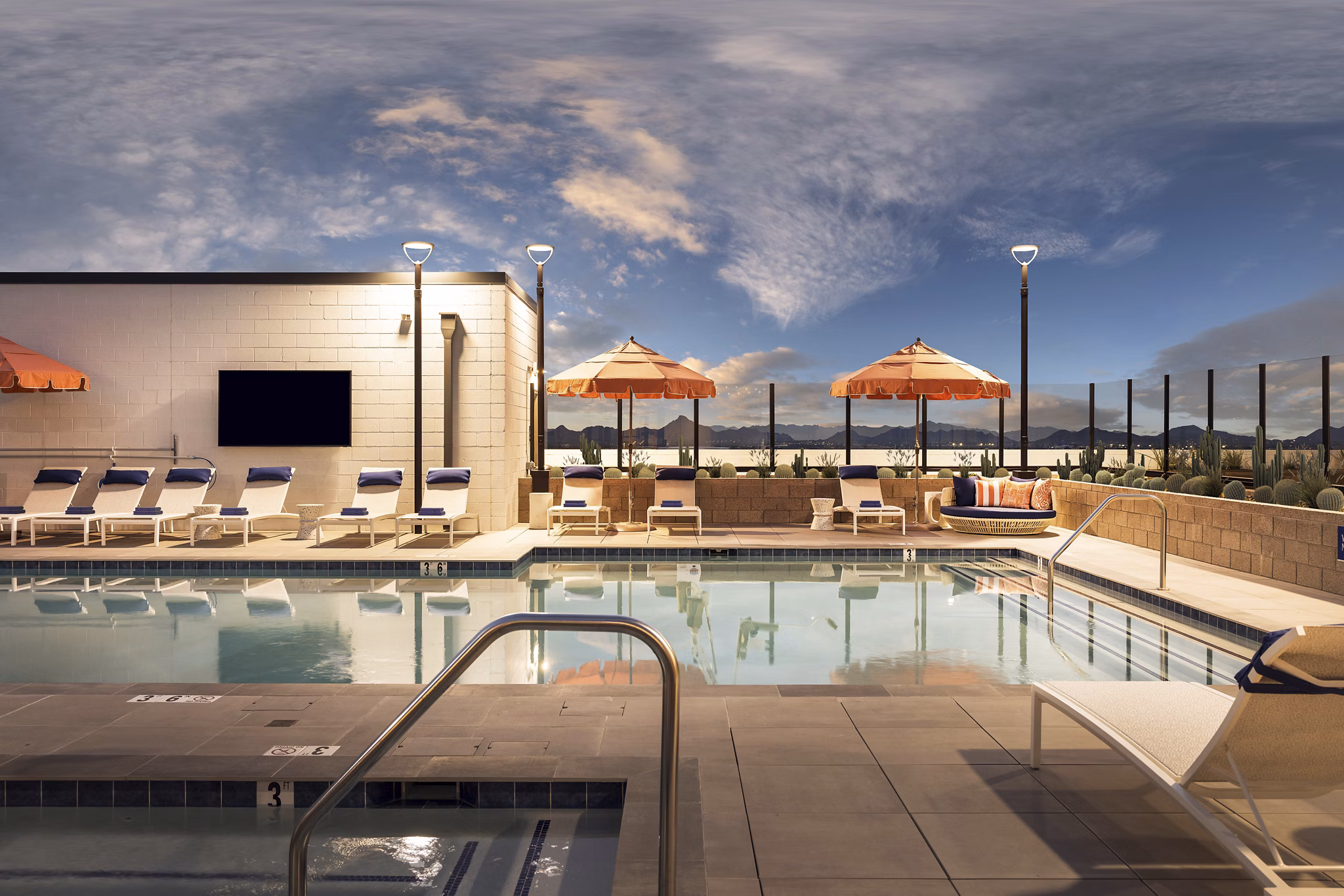 pool at Azur Apartments