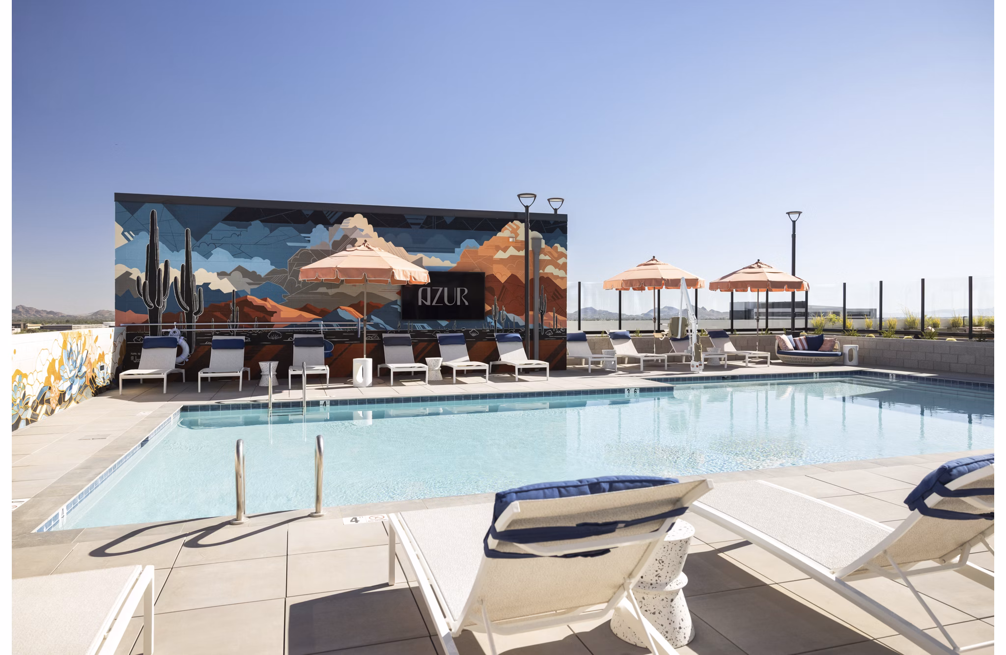 pool at Azur Apartments