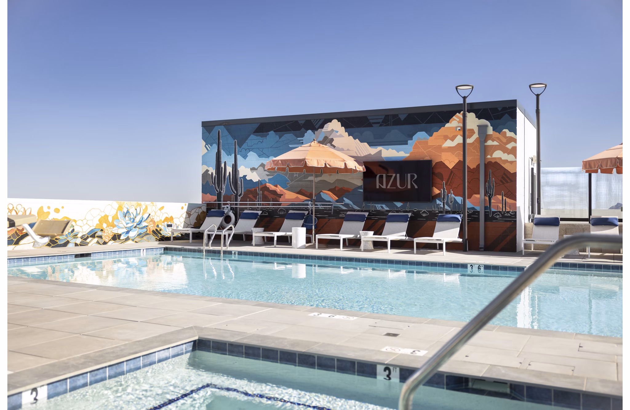 pool at Azur Apartments
