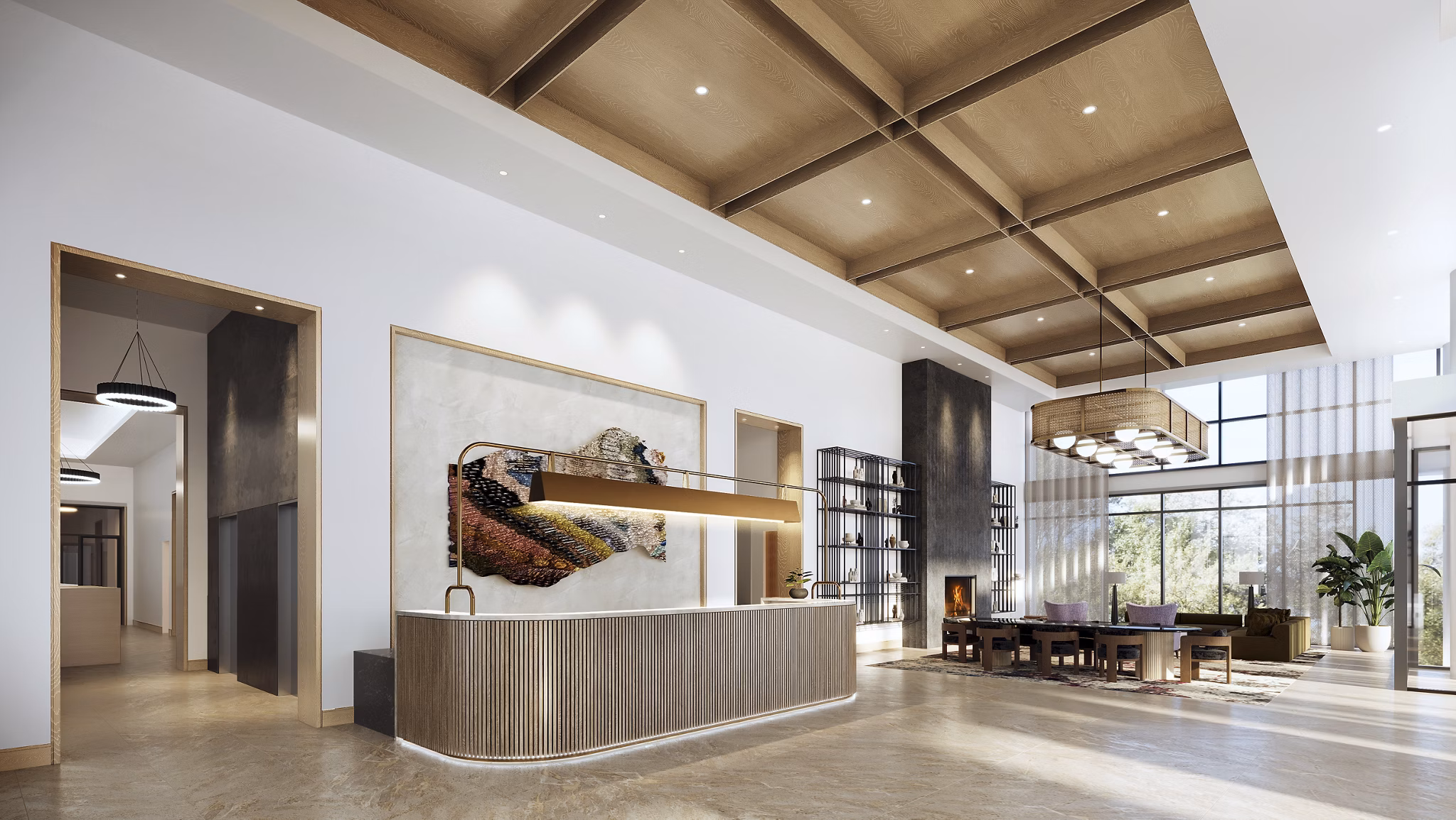 clubhouse at The Parson Apartments 