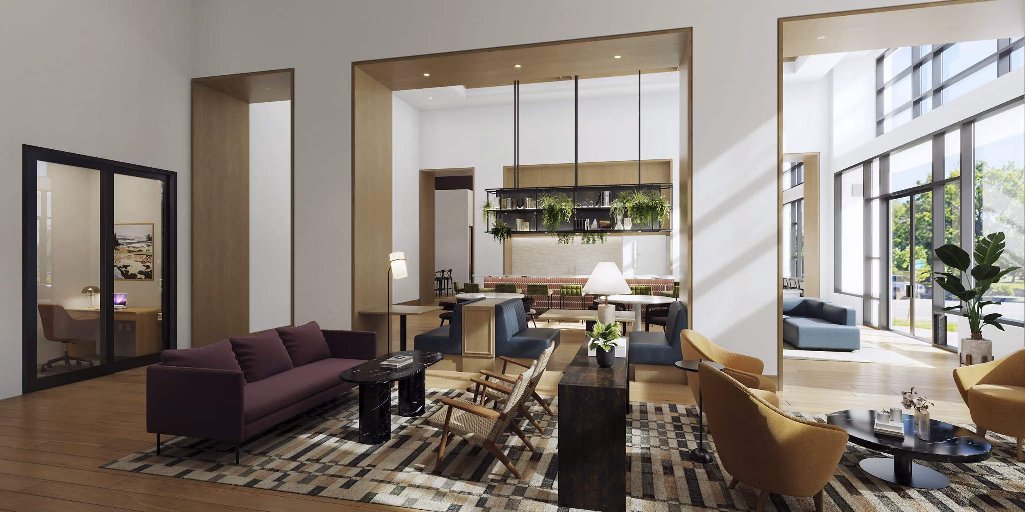 clubhouse at The Parson Apartments 