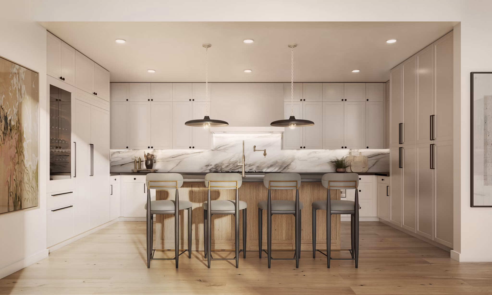 kitchen at The Parson Apartments 