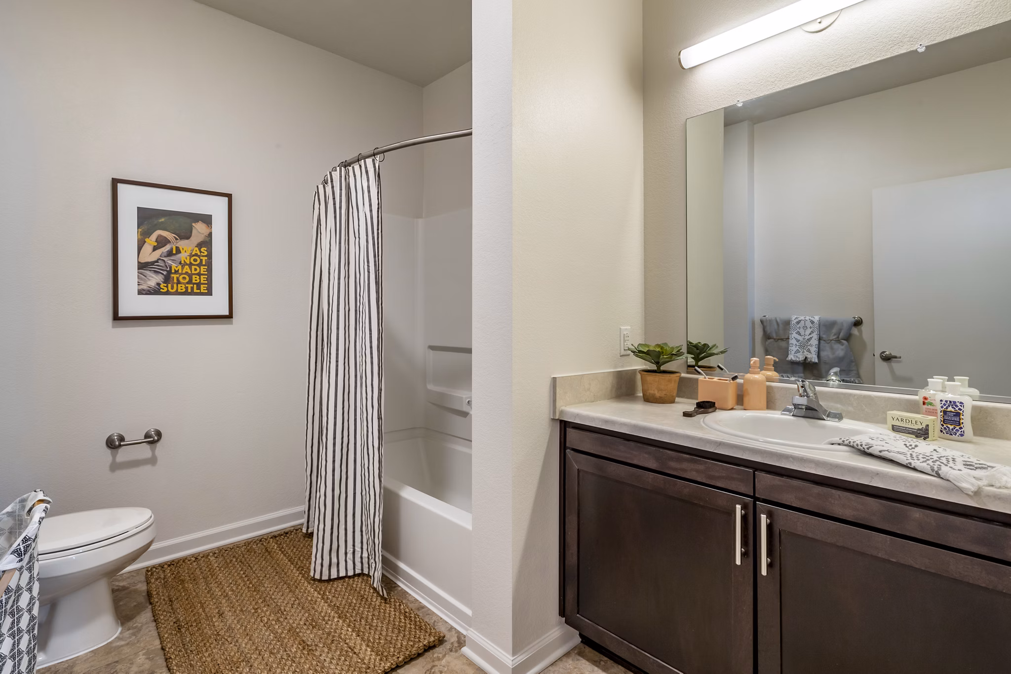 bathroom at Aspire at West Campus Apartments