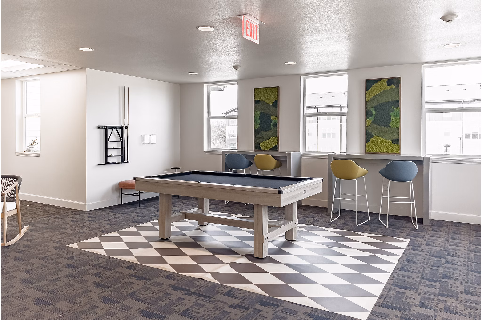 game room at Aspire at West Campus Apartments