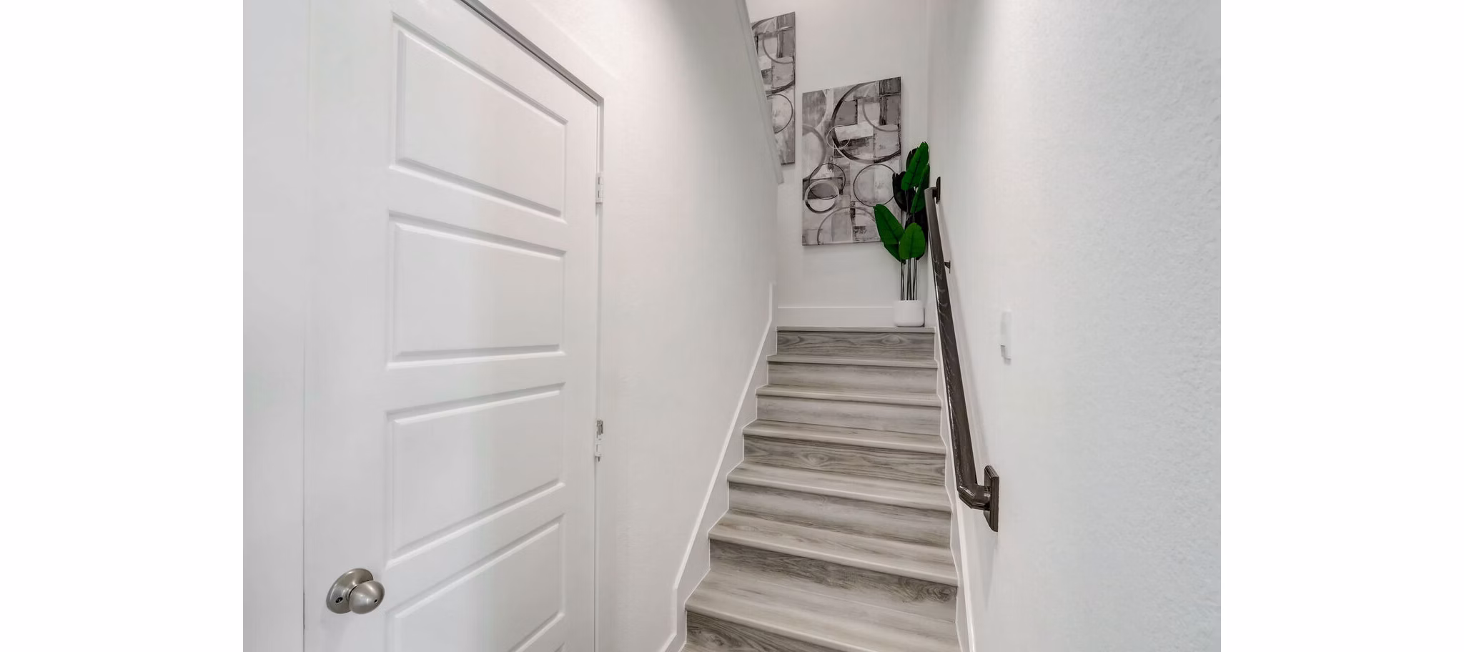 stairway at The Oaks at Grand West Apartment Homes