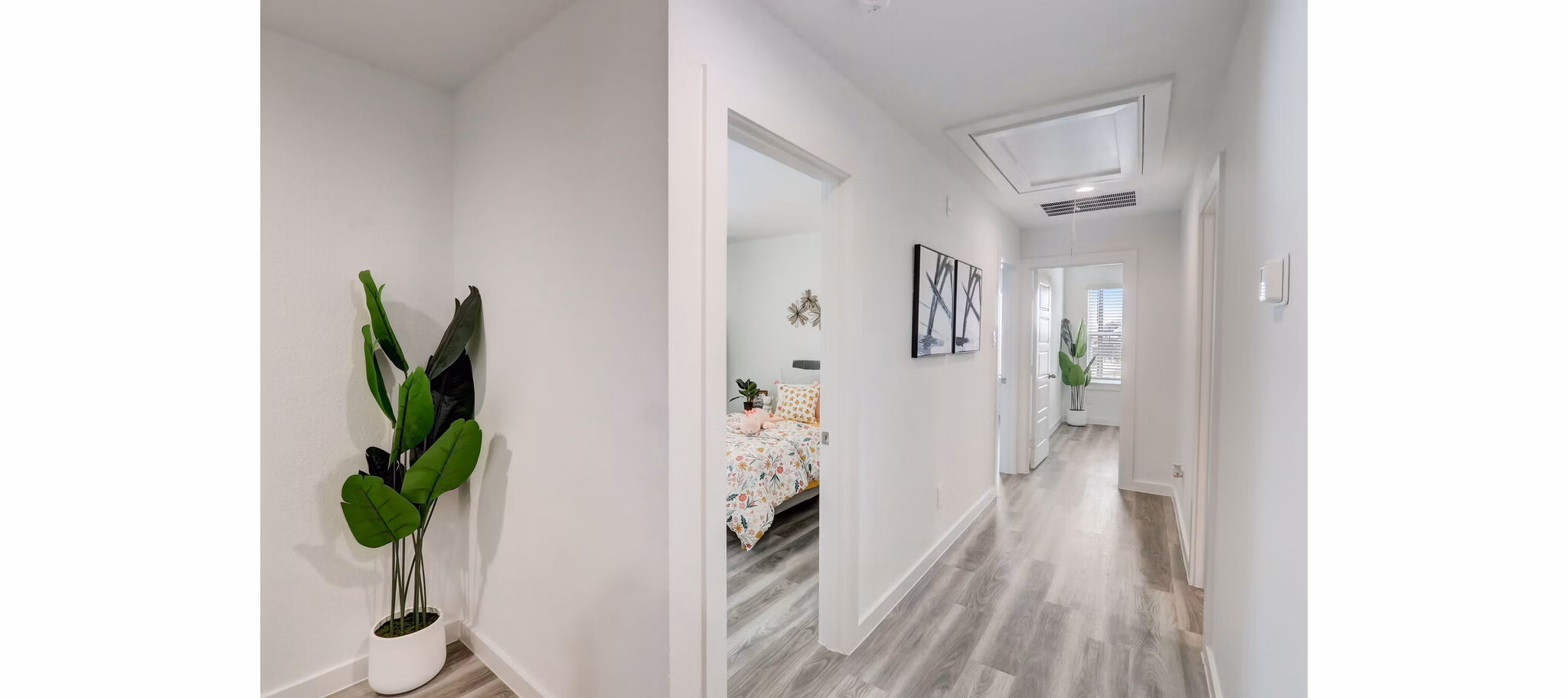 hallway at The Oaks at Grand West Apartment Homes