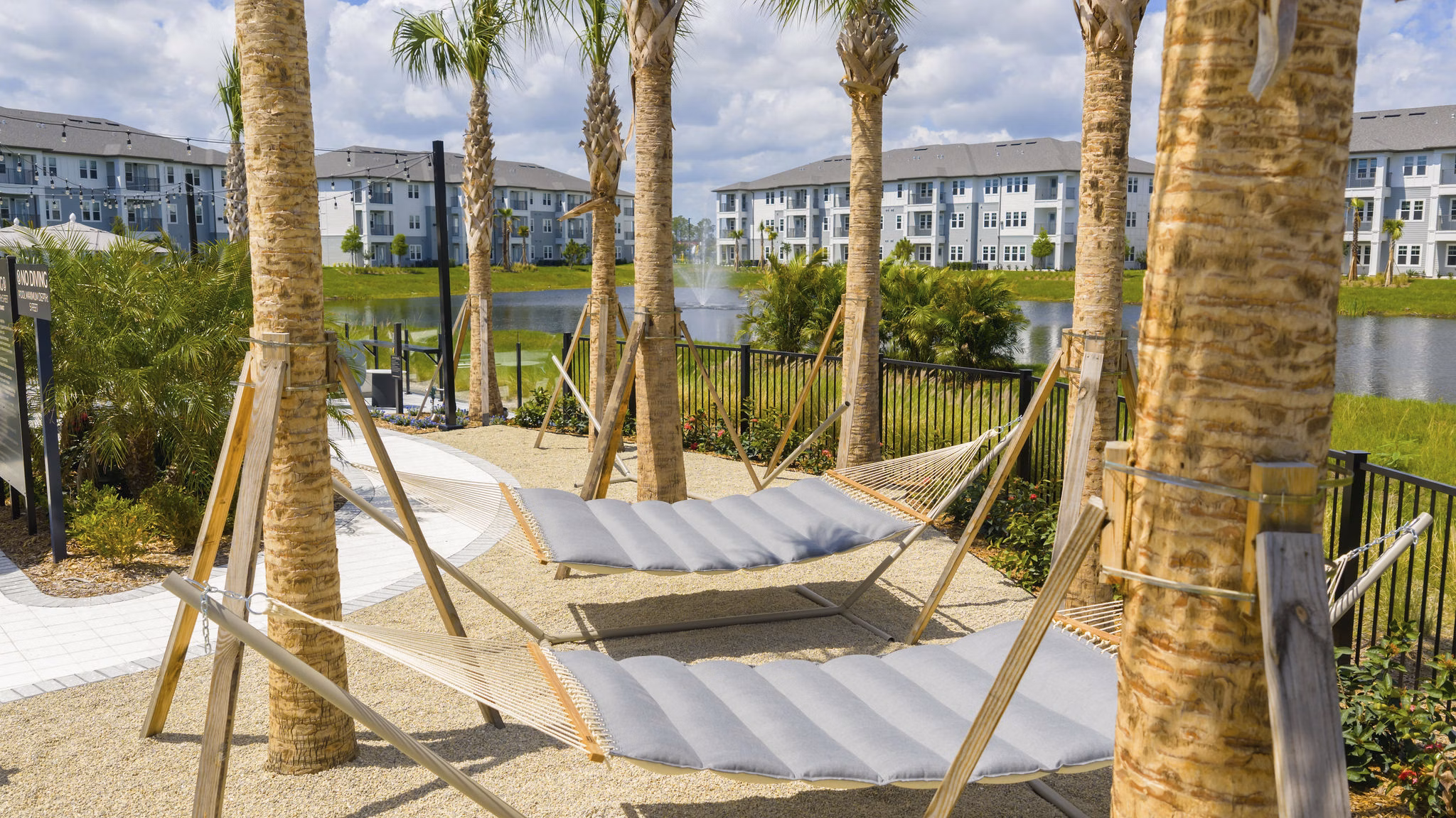 Patio at Selene Tomoka Village Apartments