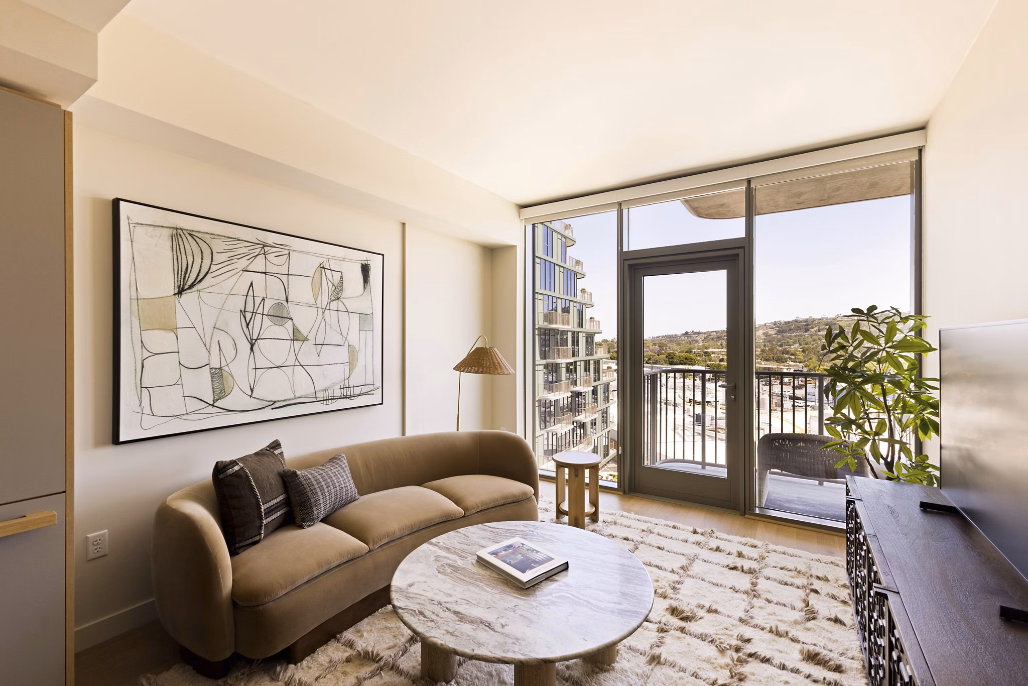 living room at Habitat Residences Apartments