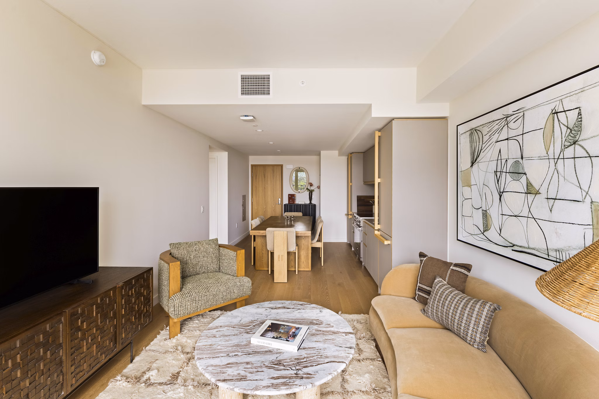 living room at Habitat Residences Apartments