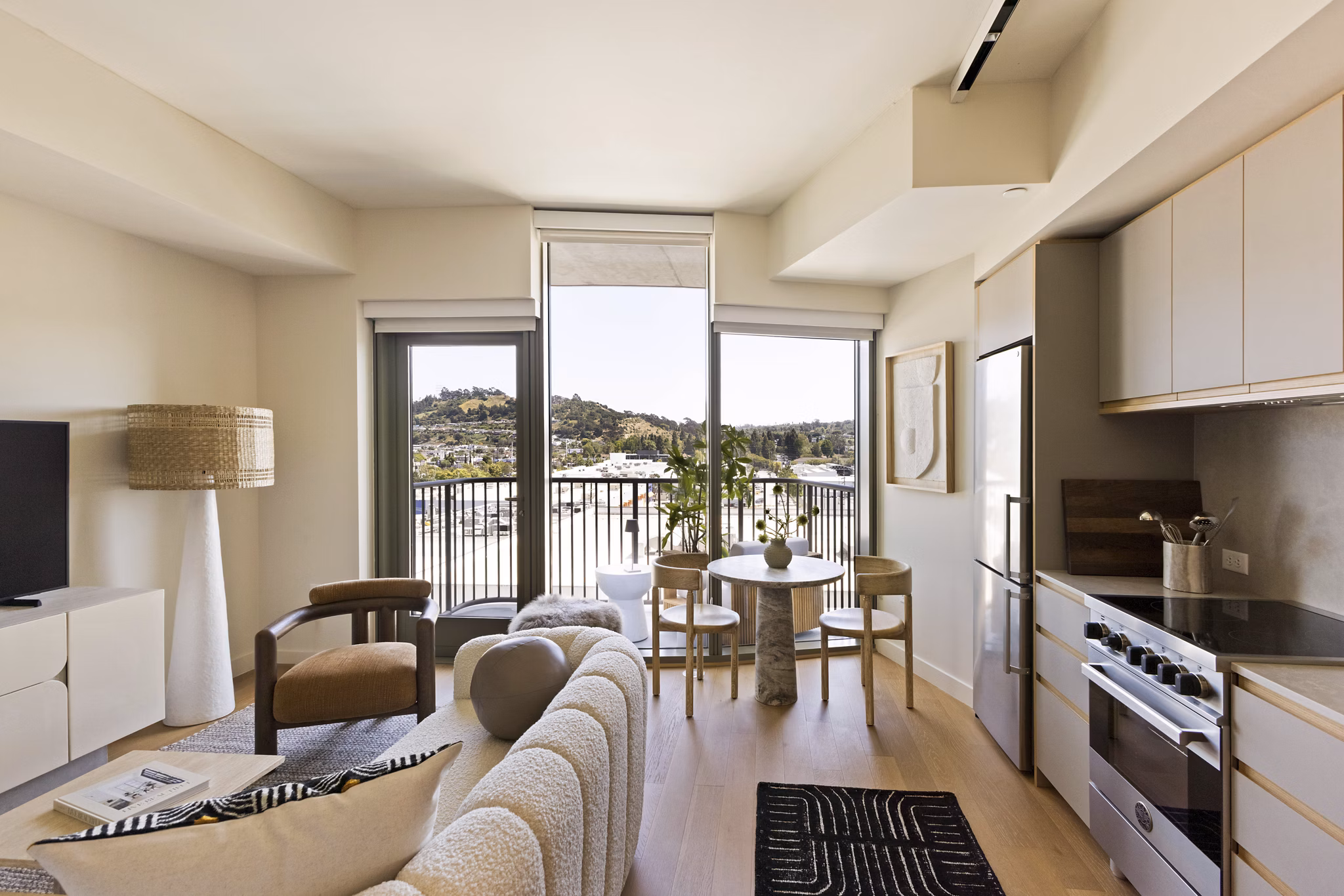 living room at Habitat Residences Apartments