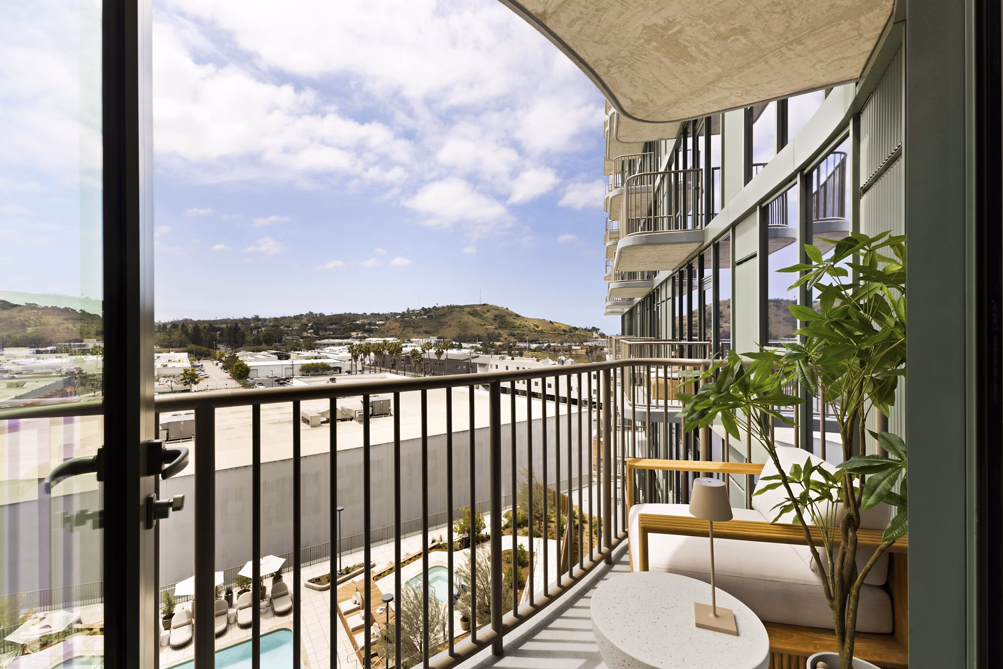 patio at Habitat Residences Apartments