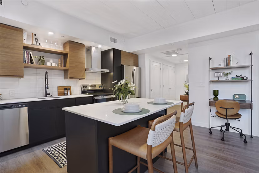 kitchen at The Source on South Temple Apartments