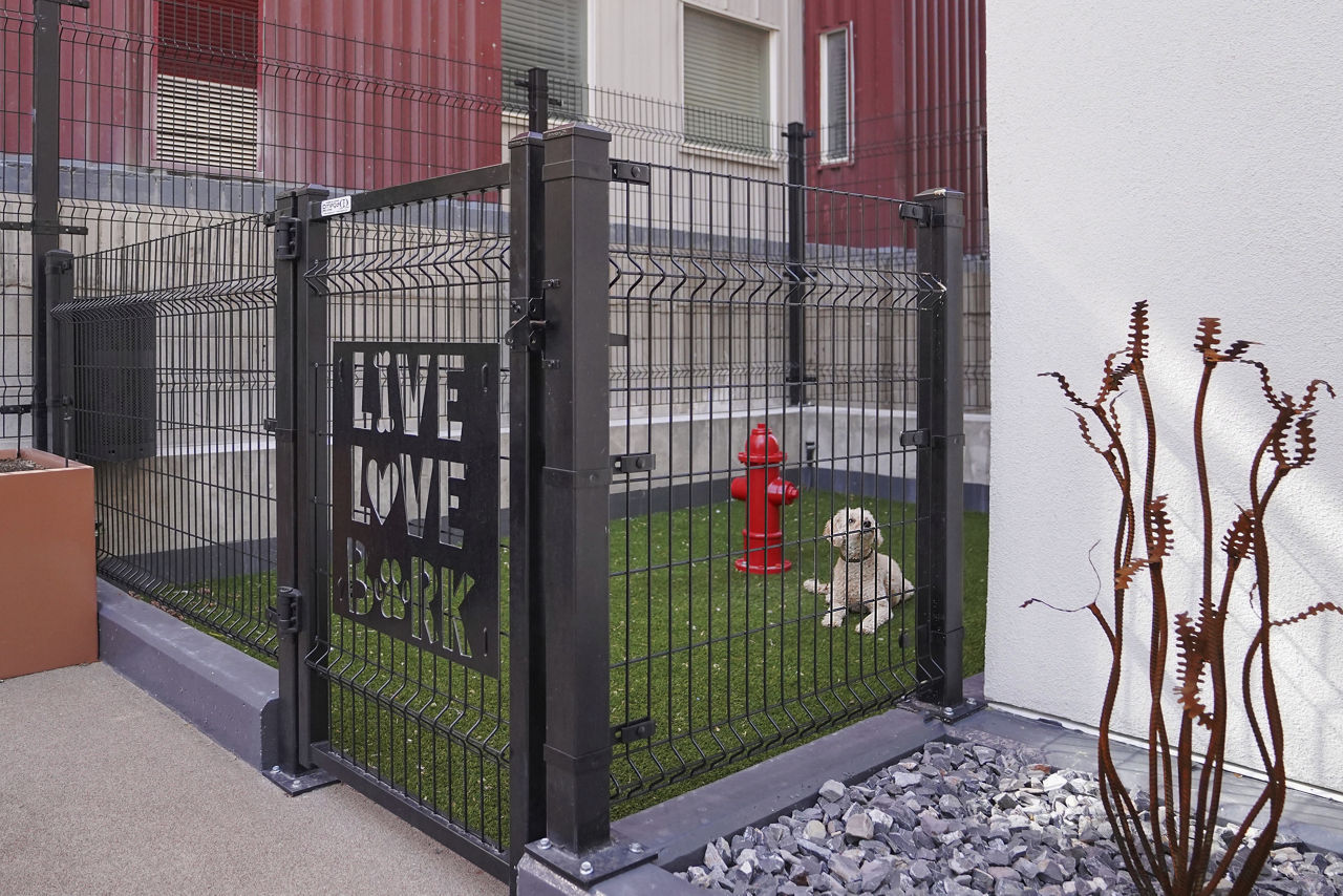 Dog park at The Source On South Temple