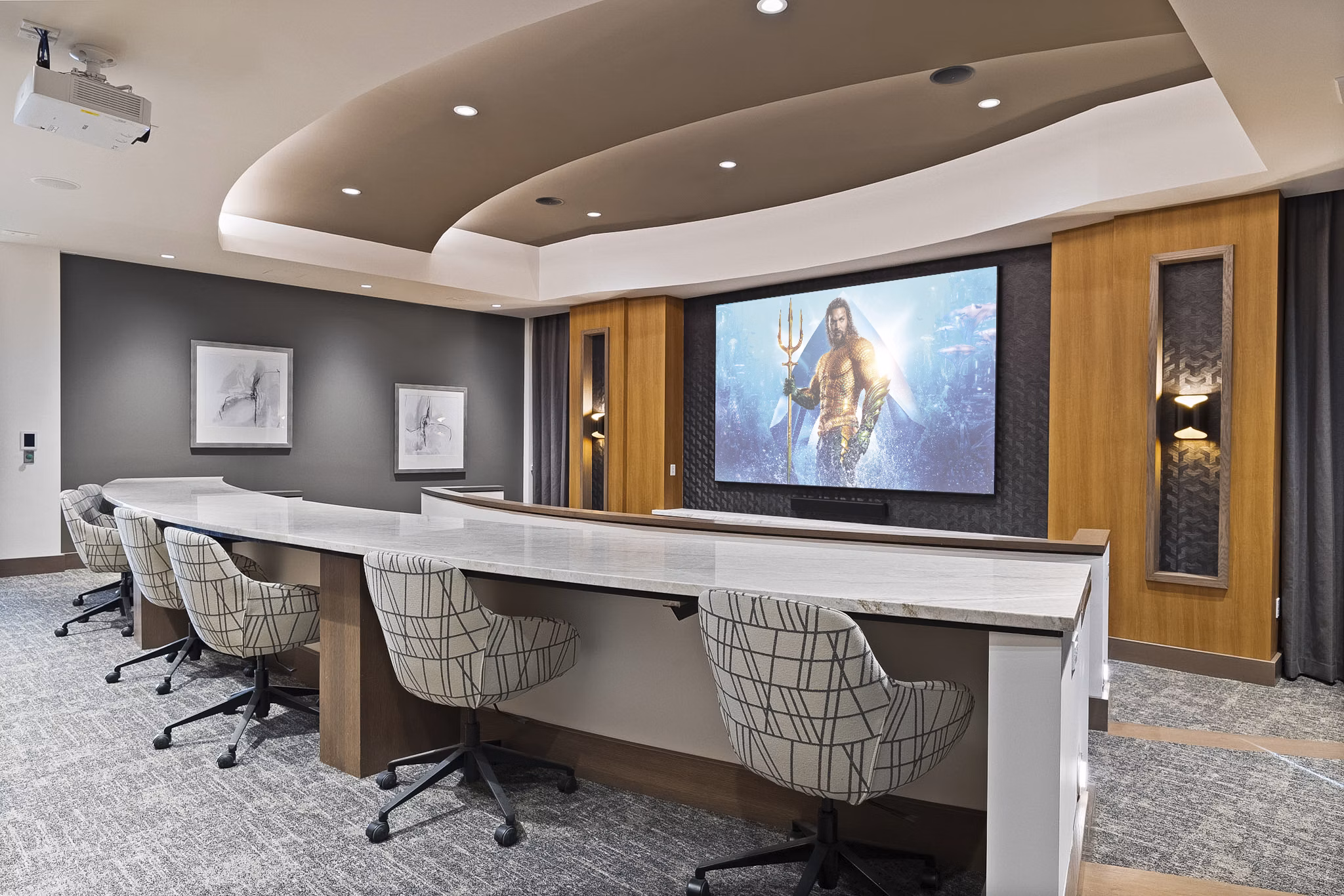 clubhouse theater at Hanover Hyannis Apartments