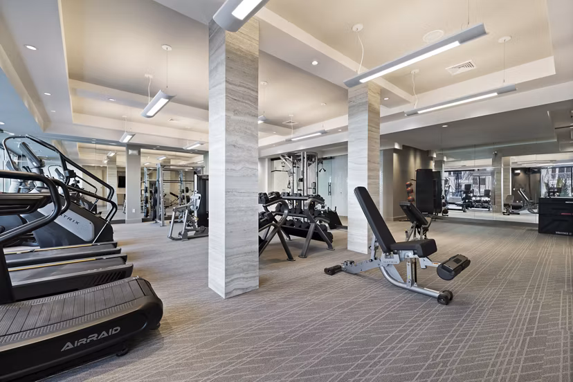 fitness center at Hanover Hyannis Apartments