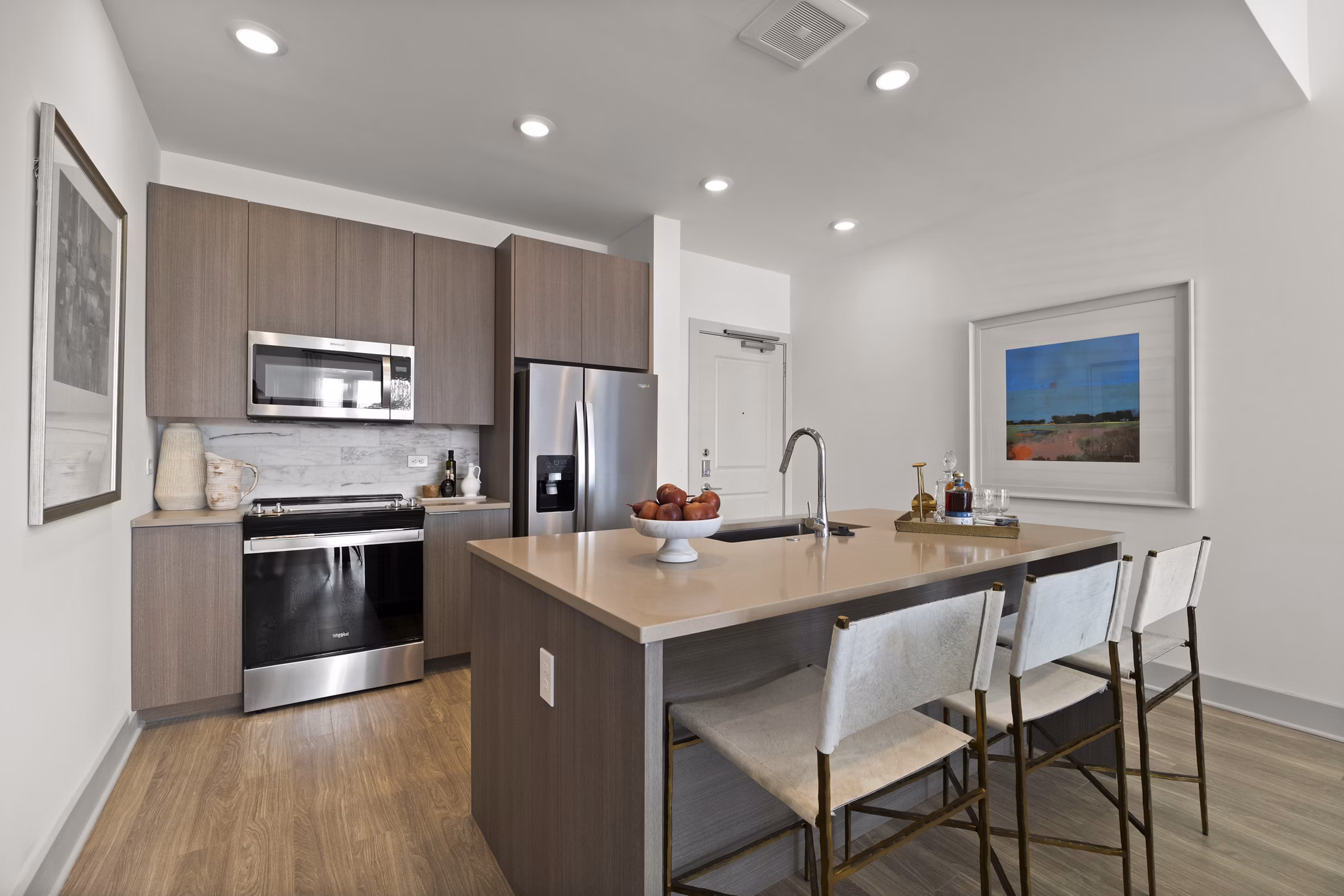 kitchen at Hanover Hyannis Apartments