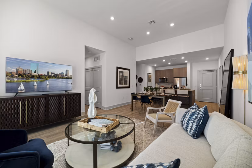living room at Hanover Hyannis Apartments
