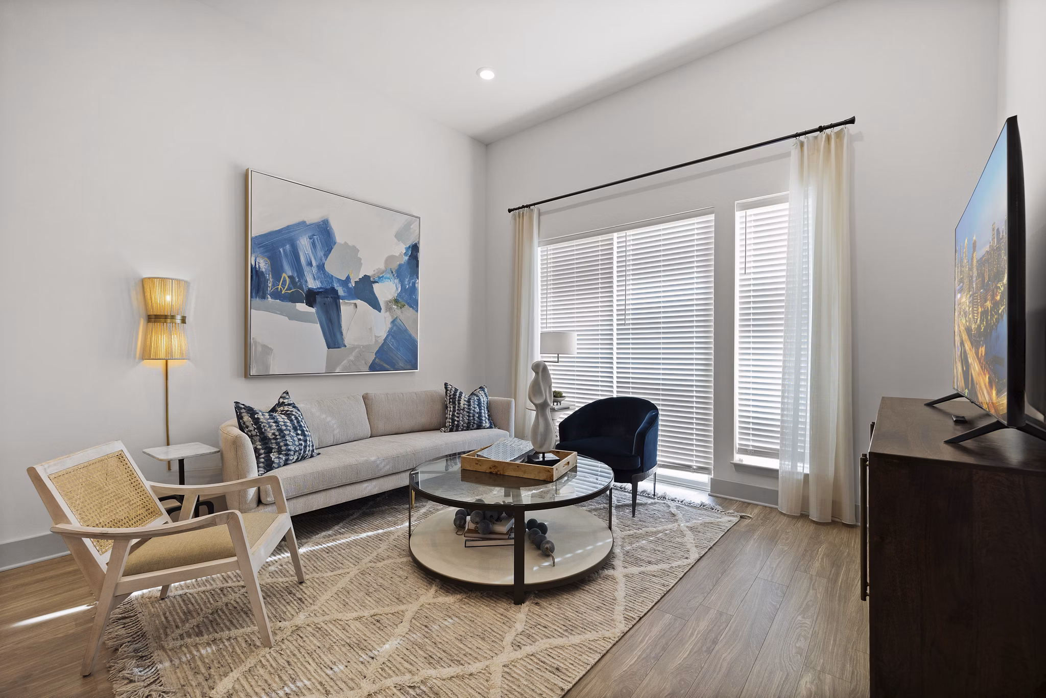 living room at Hanover Hyannis Apartments