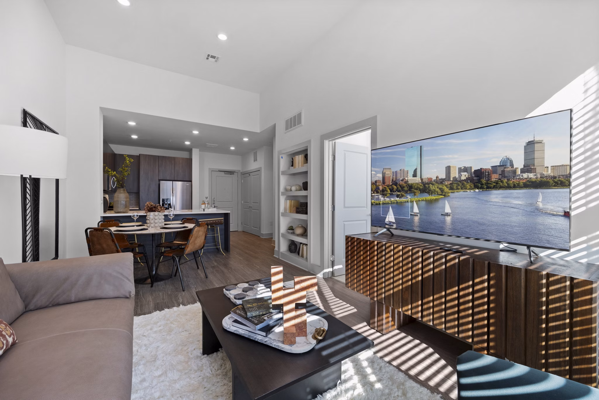 living room at Hanover Hyannis Apartments