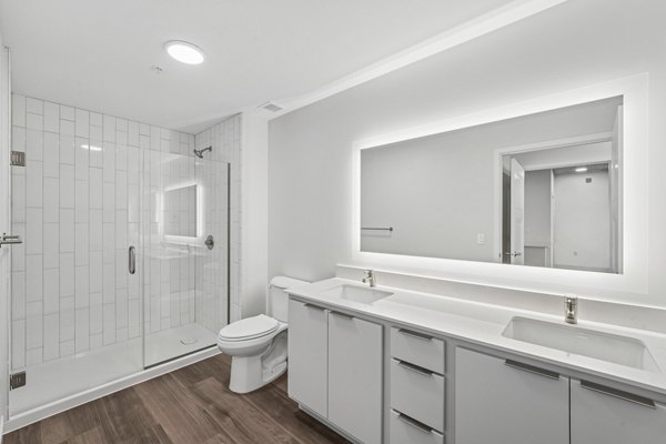 Bathroom at The Lakeview at 333 Apartments