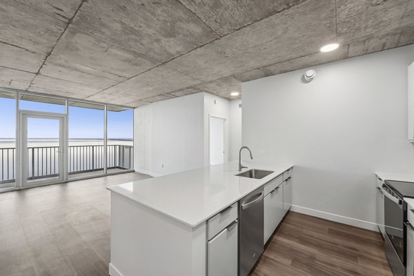 Kitchen at The Lakeview at 333 Apartments