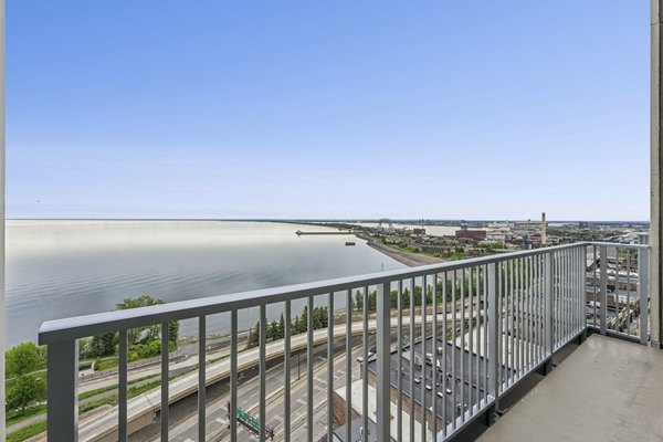 Patio at The Lakeview at 333 Apartments